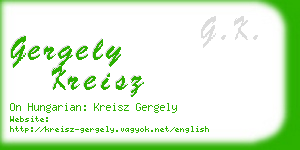 gergely kreisz business card